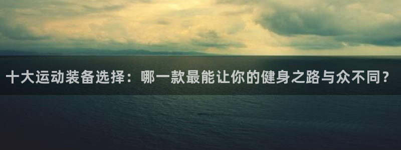 意昂4集团：十大运动装备选择：哪一款最能让你的健身之