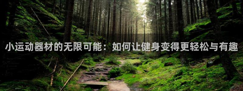 意昂体育4招商电话地址：小运动器材的无限可能：如何让
