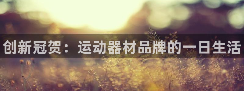 意昂体育4招商电话号码：创新冠贺：运动器材品牌的一日生活