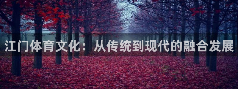 注册意昂4：江门体育文化：从传统到现代的融合发展