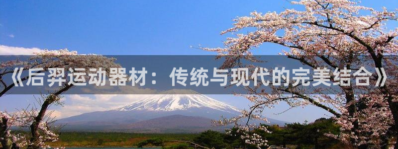 意昂体育4平台注册流程视频：《后羿运动器材：传统与现