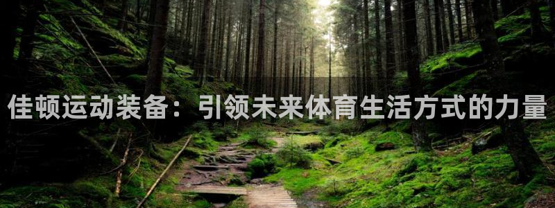 意昂体育4平台是正规平台吗：佳顿运动装备：引领未来体育生活方